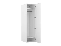 Armoire penderie blanche avec miroir GoodHome Atomia H. 187,5 x L. 50 x P. 58 cm