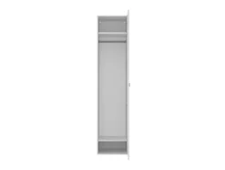 Armoire penderie blanche avec miroir GoodHome Atomia H. 225 x L. 50 x P. 58 cm