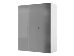 Armoire penderie blanche avec miroir GoodHome Atomia H. 187,5 x L. 150 x P. 58 cm