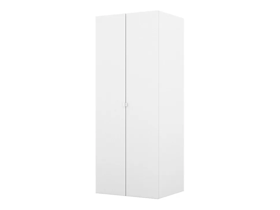 Armoire penderie blanche avec bloc 3 tiroirs GoodHome Atomia H. 187,5 x L. 75 x P. 58 cm