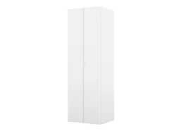 Armoire penderie blanche avec bloc 3 tiroirs GoodHome Atomia H. 225 x L. 75 x P. 58 cm