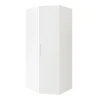 Armoire penderie d'angle blanche avec porte battante GoodHome Atomia H. 225 x L. 100 x P. 89 cm