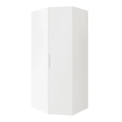 Armoire penderie d'angle blanche avec porte battante GoodHome Atomia H. 225 x L. 100 x P. 89 cm