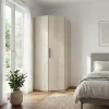 Armoire penderie d'angle effet chêne avec porte battante GoodHome Atomia H. 225 x L. 100 x P. 89 cm