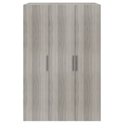 Armoire penderie portes battantes effet chêne grisé GoodHome Atomia H. 225 x L. 150 x P. 60 cm