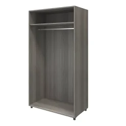 Armoire penderie portes battantes effet chêne grisé GoodHome Atomia H. 187,5 x L. 100 x P. 60 cm