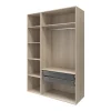 Armoire penderie portes battantes effet chêne GoodHome Atomia H. 225 x L. 150 x P. 60 cm