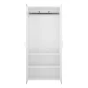 Armoire penderie portes battantes blanc GoodHome Atomia H. 225 x L. 100 x P. 45 cm