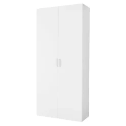 Armoire penderie portes battantes blanc GoodHome Atomia H. 225 x L. 100 x P. 45 cm