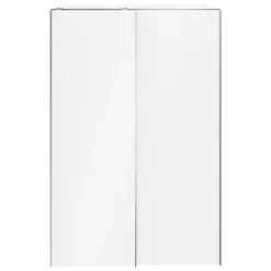 Armoire penderie portes coulissantes blanches GoodHome Atomia H. 225 x L. 150 x P. 63,5 cm