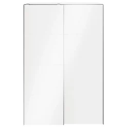 Armoire penderie portes coulissantes blanches brillantes GoodHome Atomia H. 225 x L. 150 x P. 63,5 cm