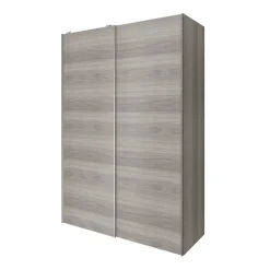 Armoire penderie portes coulissantes effet chêne grisé GoodHome Atomia H. 225 x L. 150 x P. 63,5 cm