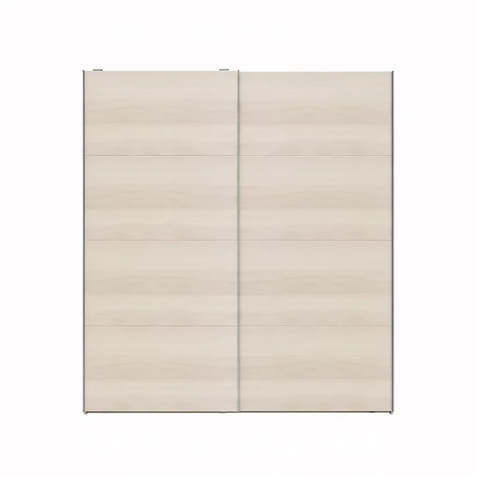 Armoire penderie portes coulissantes effet chêne GoodHome Atomia H. 225 x L. 200 x P. 63,5 cm