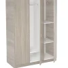 Armoire placard / meuble de rangement coloris Chêne Cortez - Hauteur 200 x Longueur 128.2 x Profondeur 52 cm