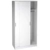 Armoire placard / meuble de rangement coloris blanc - Longueur 100 x Hauteur 200 x Profondeur 50 cm