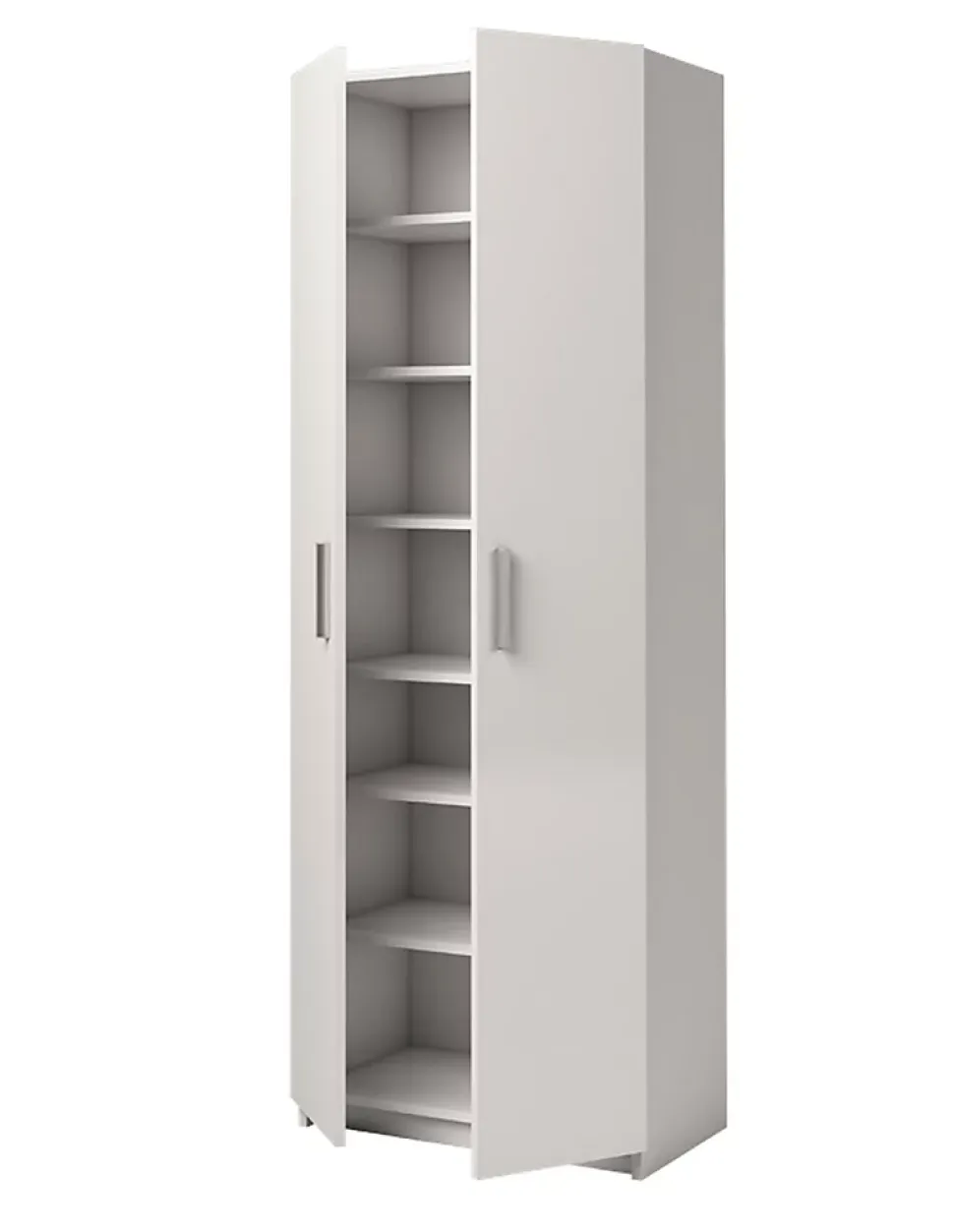 Armoire placard / meuble de rangement coloris blanc - Hauteur 180 x Longueur 60 x Profondeur 35.6 cm