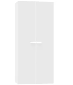 Armoire placard / meuble de rangement coloris blanc - Hauteur 180 x Longueur 79 x Profondeur 52 cm