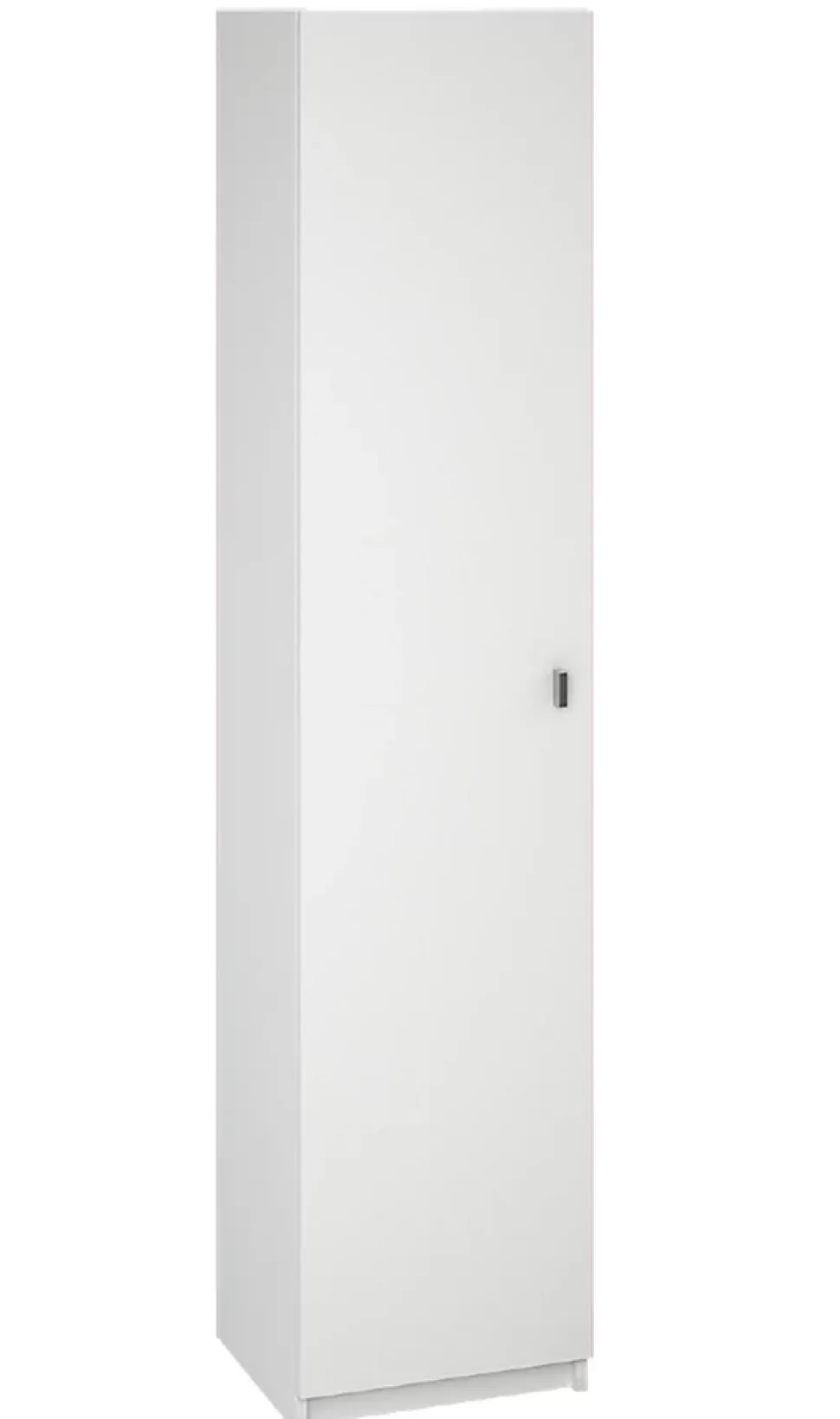 Armoire polyvalente coloris blanc - Hauteur 180 x Longueur 40 x Profondeur 35.6 cm
