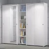 Armoire Polyvalente De 90 Cm Avec Portes Coulissantes Et Tube De Suspension