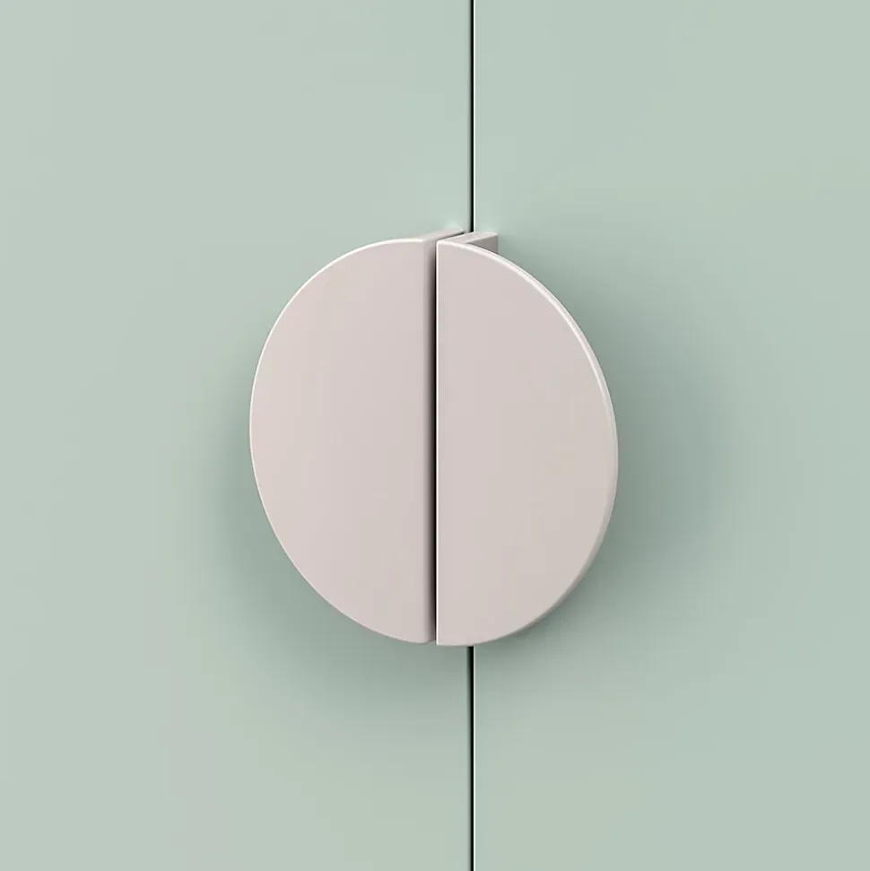 Armoire pour enfants Sandnes 123 x 60 x 40 cm blanc vert menthe en.casa
