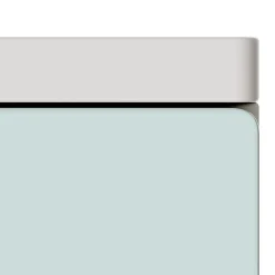 Armoire pour enfants Sandnes 123 x 60 x 40 cm blanc vert menthe en.casa