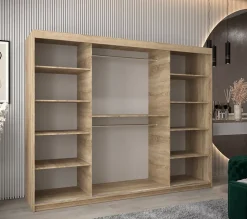 Armoire Promo T2 a portes coulissantes H. 200 x L. 250 x P. 62 3 portes