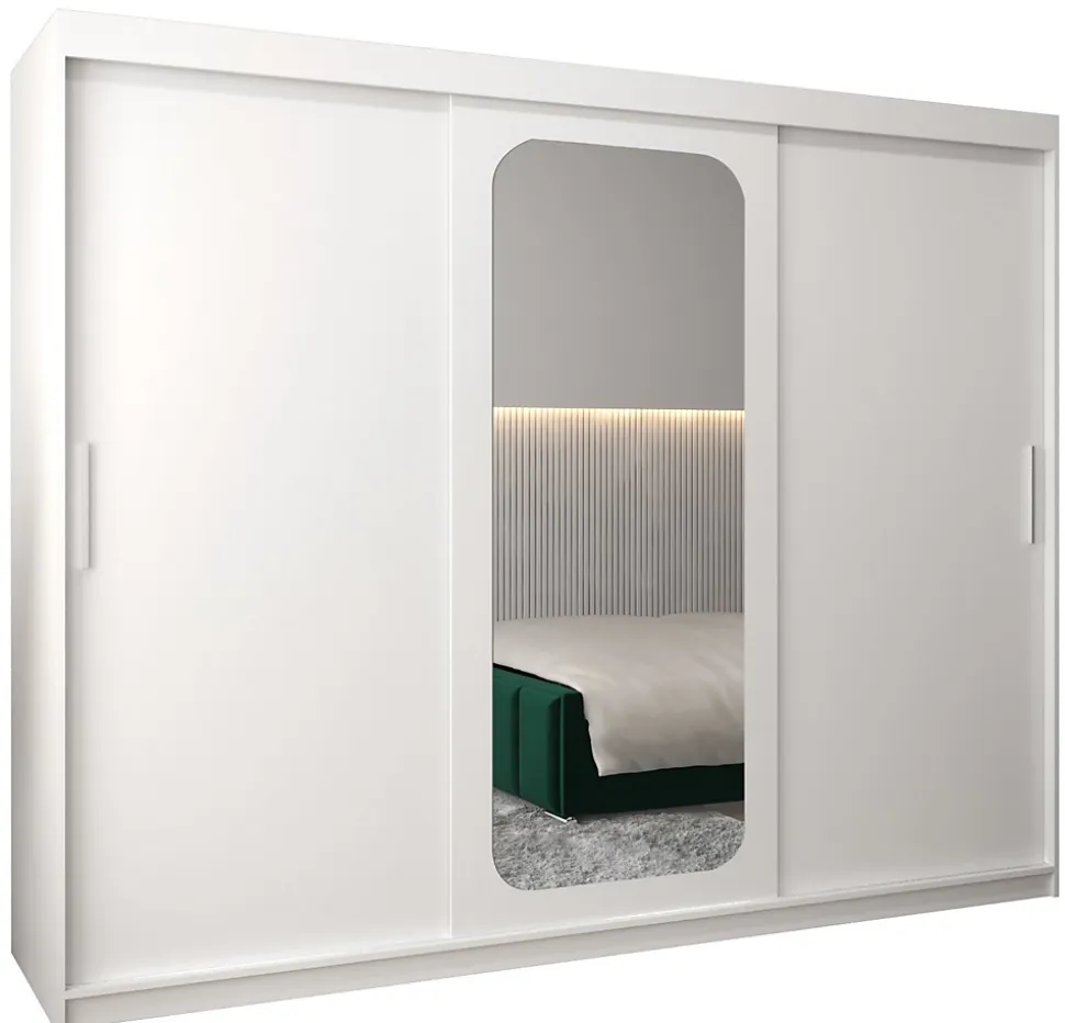 Armoire Promo T2 a portes coulissantes H. 200 x L. 250 x P. 62 3 portes