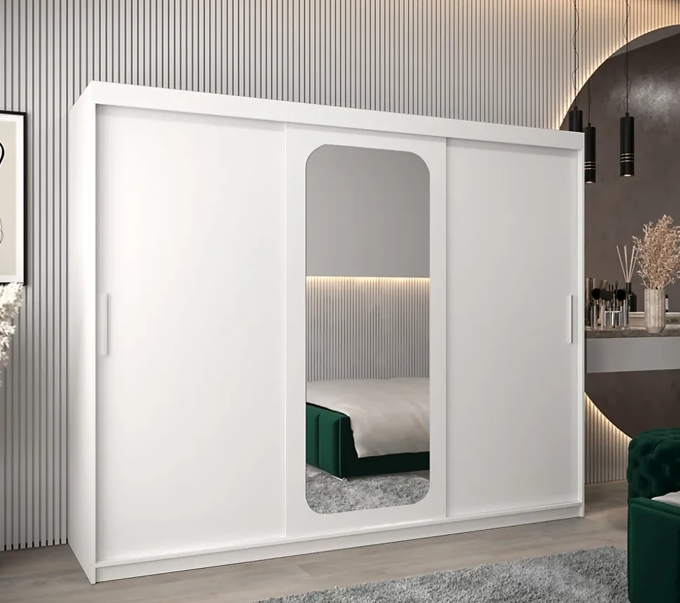 Armoire Promo T2 a portes coulissantes H. 200 x L. 250 x P. 62 3 portes