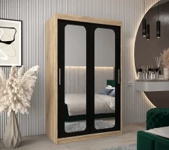 Armoire Promo T3 a portes coulissantes H. 200 x L. 120 x P. 62 2 portes