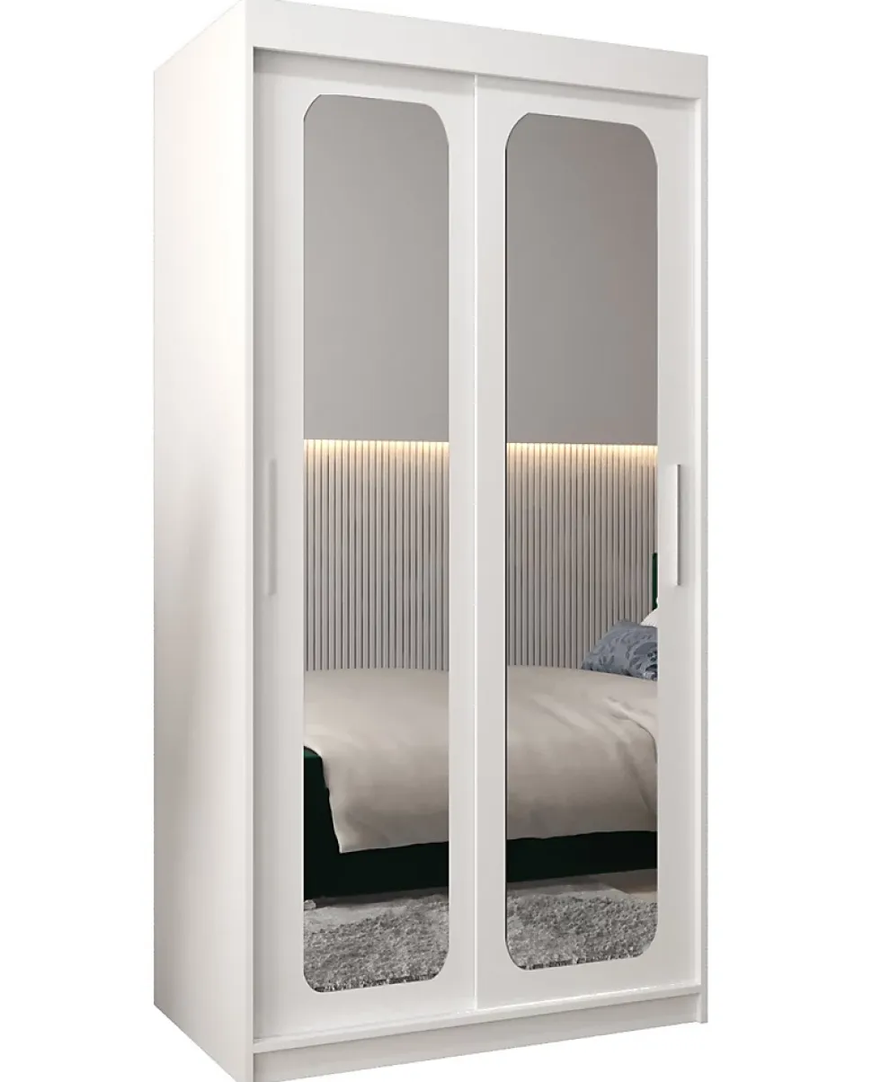 Armoire Promo T3 a portes coulissantes H. 200 x L. 100 x P. 62 2 portes