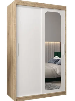 Armoire Promo T2 a portes coulissantes H. 200 x L. 120 x P. 62 2 portes