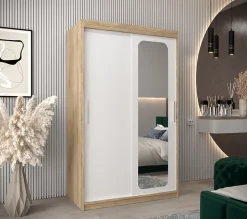 Armoire Promo T2 a portes coulissantes H. 200 x L. 120 x P. 62 2 portes