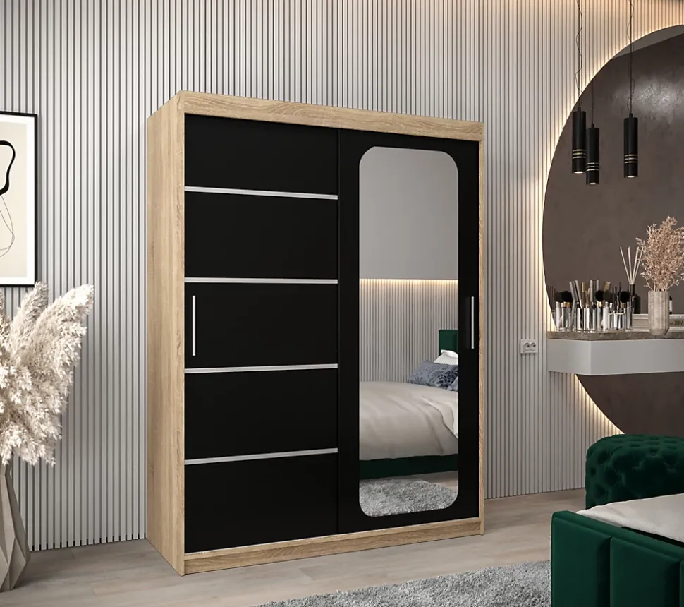 Armoire Promo V2 a portes coulissantes H. 200 x L. 150 x P. 62 2 portes