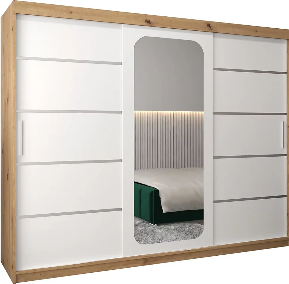 Armoire Promo V2 a portes coulissantes H. 200 x L. 250 x P. 62 3 portes
