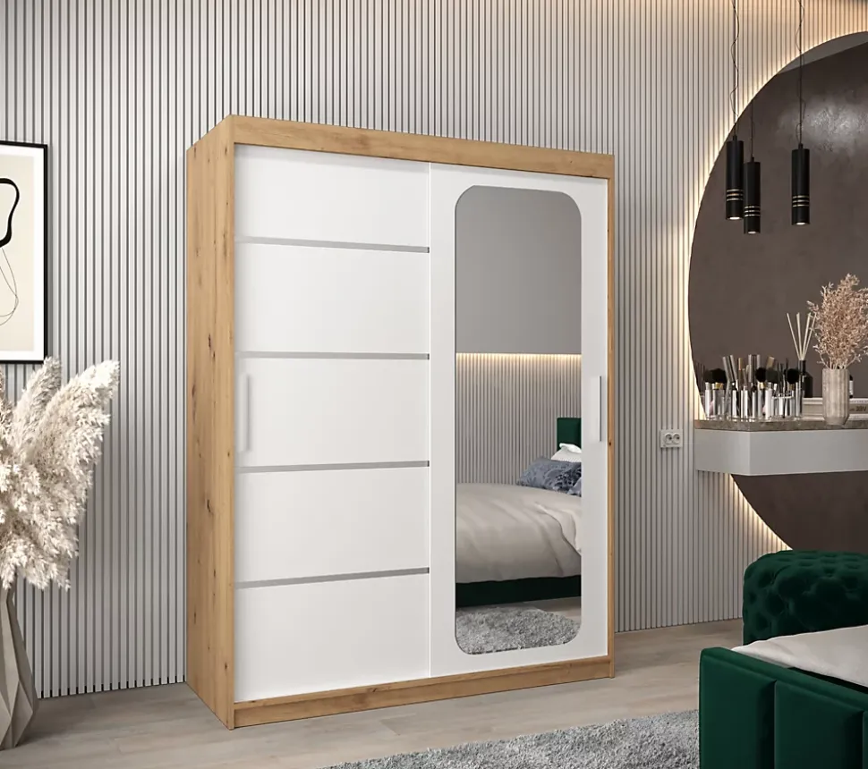 Armoire Promo V2 a portes coulissantes H. 200 x L. 150 x P. 62 2 portes