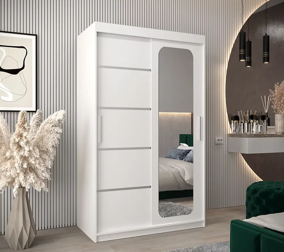 Armoire Promo V2 a portes coulissantes H. 200 x L. 120 x P. 62 2 portes