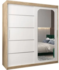 Armoire Promo V2 a portes coulissantes H. 200 x L. 180 x P. 62 2 portes