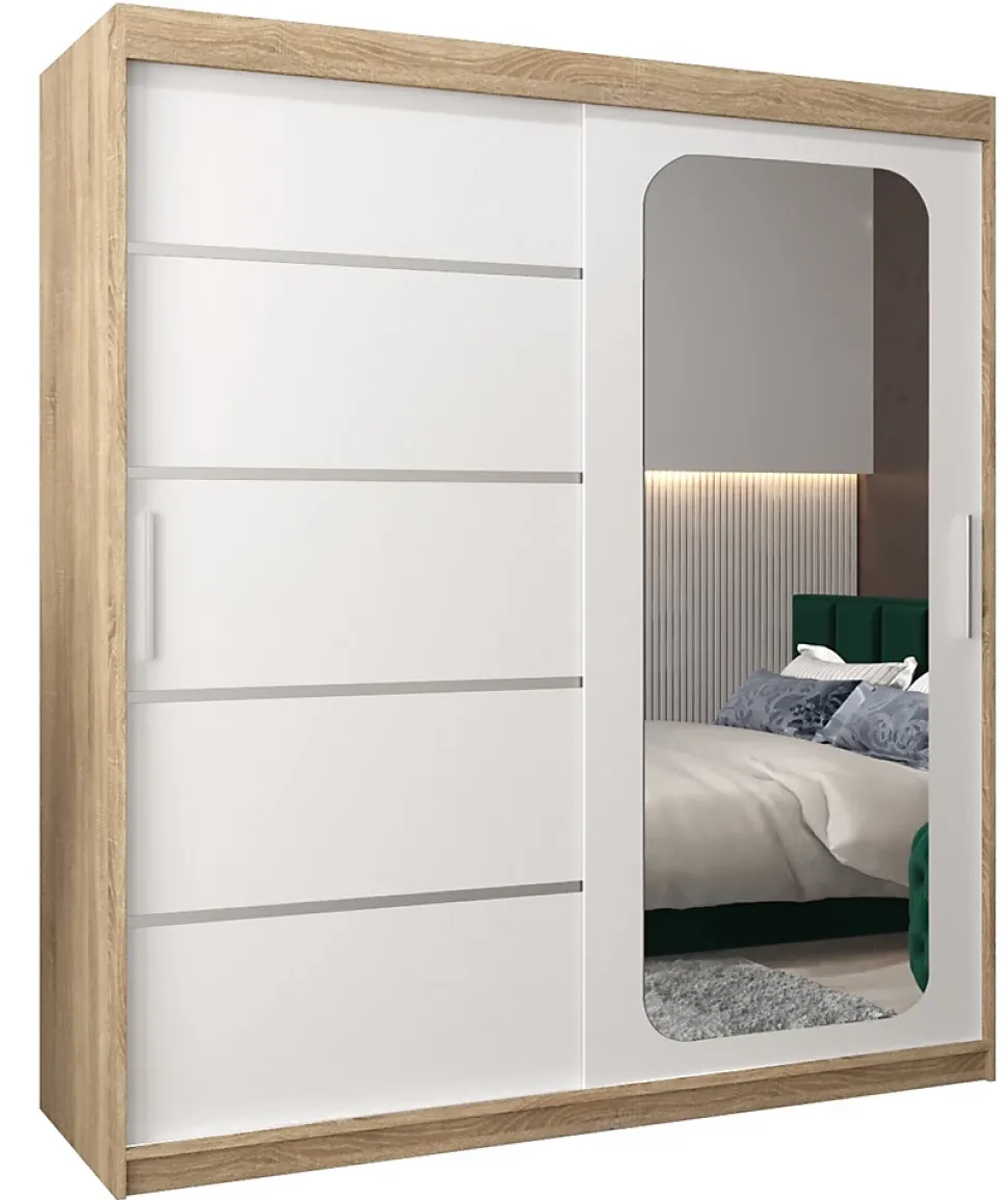 Armoire Promo V2 a portes coulissantes H. 200 x L. 180 x P. 62 2 portes