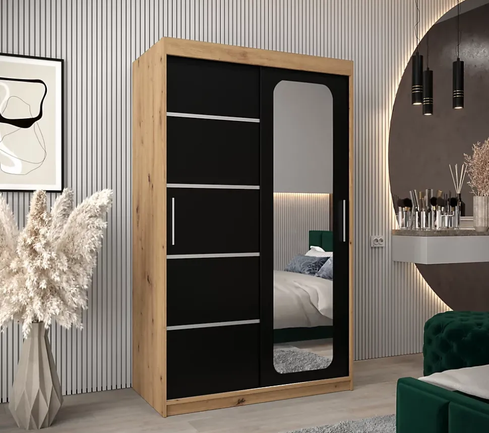 Armoire Promo V2 a portes coulissantes H. 200 x L. 120 x P. 62 2 portes