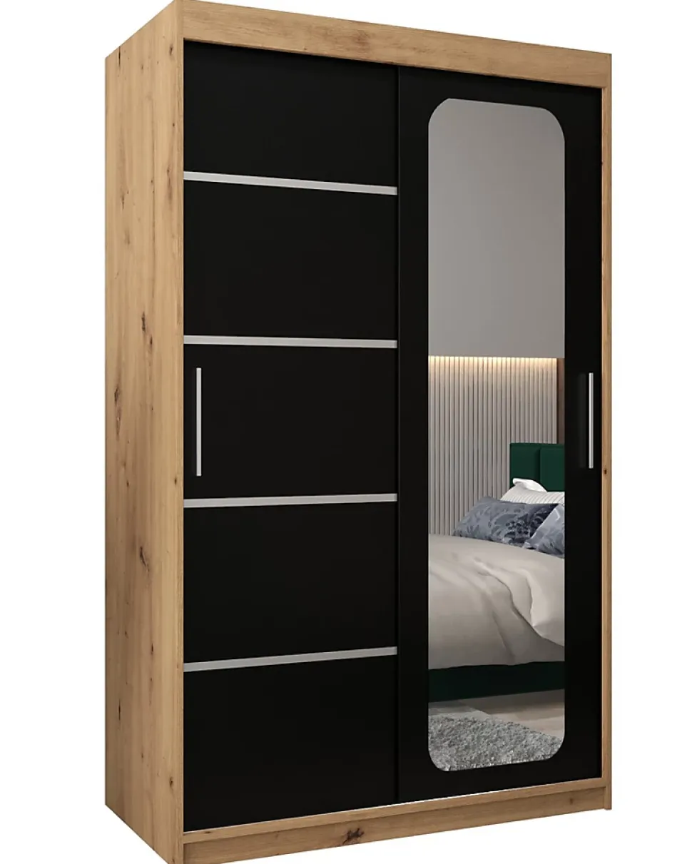 Armoire Promo V2 a portes coulissantes H. 200 x L. 120 x P. 62 2 portes