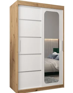 Armoire Promo V2 a portes coulissantes H. 200 x L. 120 x P. 62 2 portes