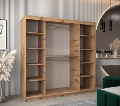 Armoire Promo V2 a portes coulissantes H. 200 x L. 200 x P. 62 2 portes
