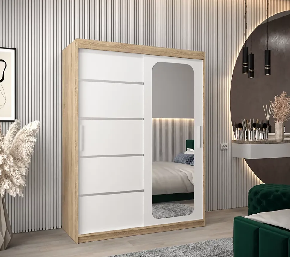 Armoire Promo V2 a portes coulissantes H. 200 x L. 150 x P. 62 2 portes