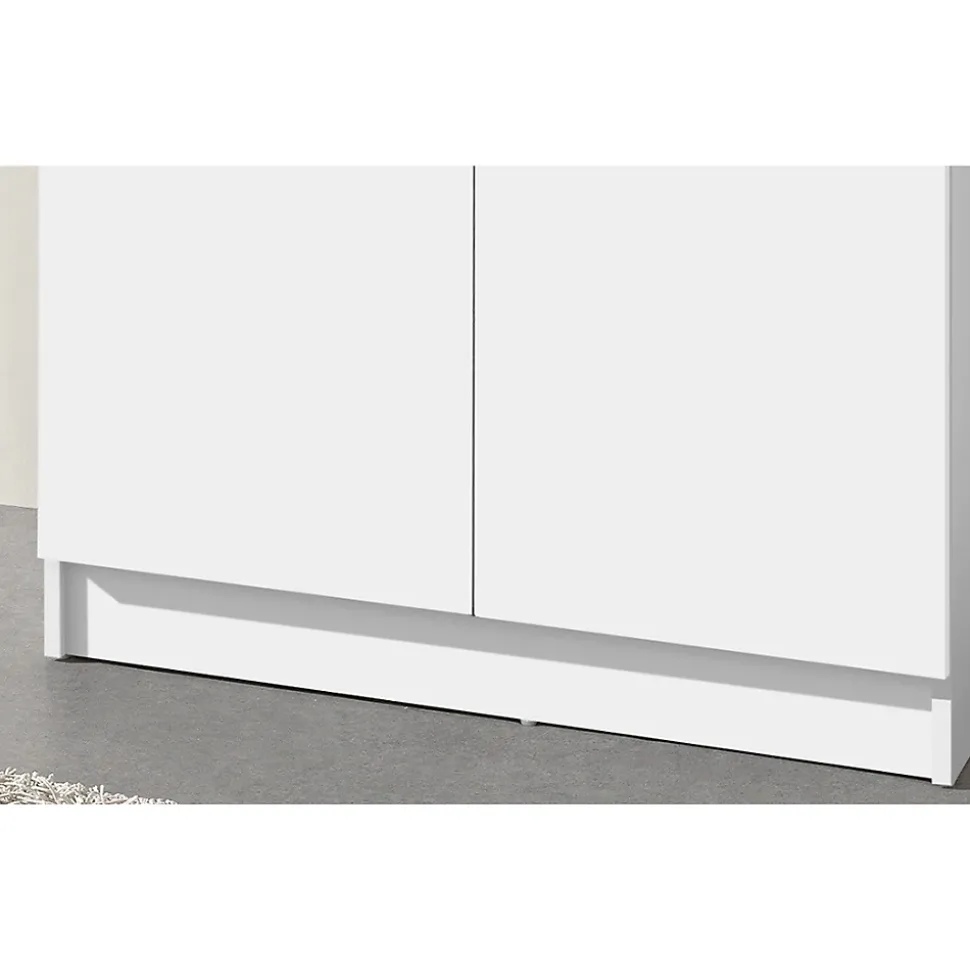 Armoire REY 2 portes 80x180 cm Blanc Moderne