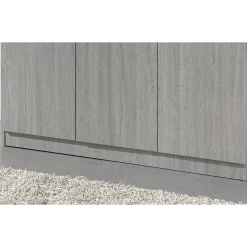 Armoire REY 3 portes 120x180 cm Chene gris Style scandinave