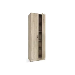 Armoire REY 2 portes 80x180 cm Chene clair Style scandinave