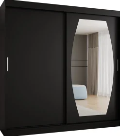 Armoire ROSSA à portes coulissantes H. 200 x L. 200 x P. 62, 2 portes