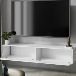 Armoire RTV Nicole 80 cm - couleur blanc