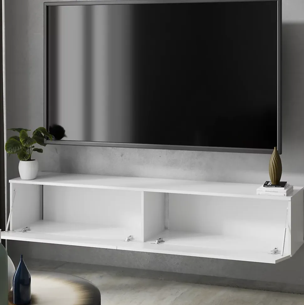 Armoire RTV Nicole 80 cm - couleur blanc