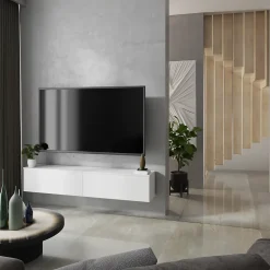 Armoire RTV Nicole 80 cm - couleur blanc